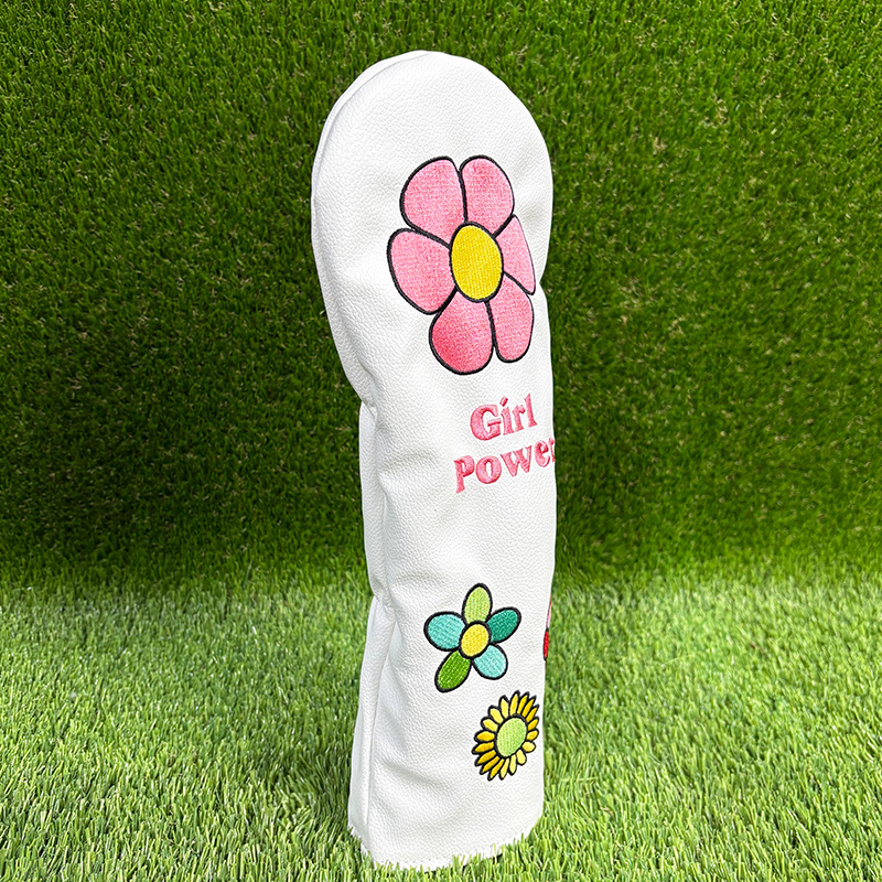 플라워 골퍼 선물용 골프 클럽 헤드 커버, 고급 흰색  - Golf Clubs 리뷰 및 가격