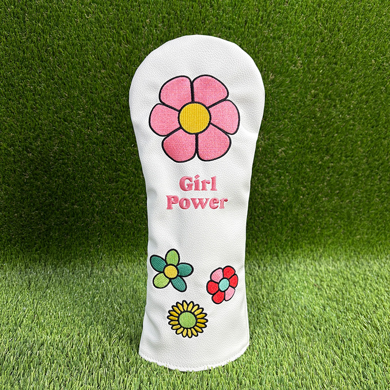 플라워 골퍼 선물용 골프 클럽 헤드 커버, 고급 흰색  - Golf Clubs 리뷰 및 가격