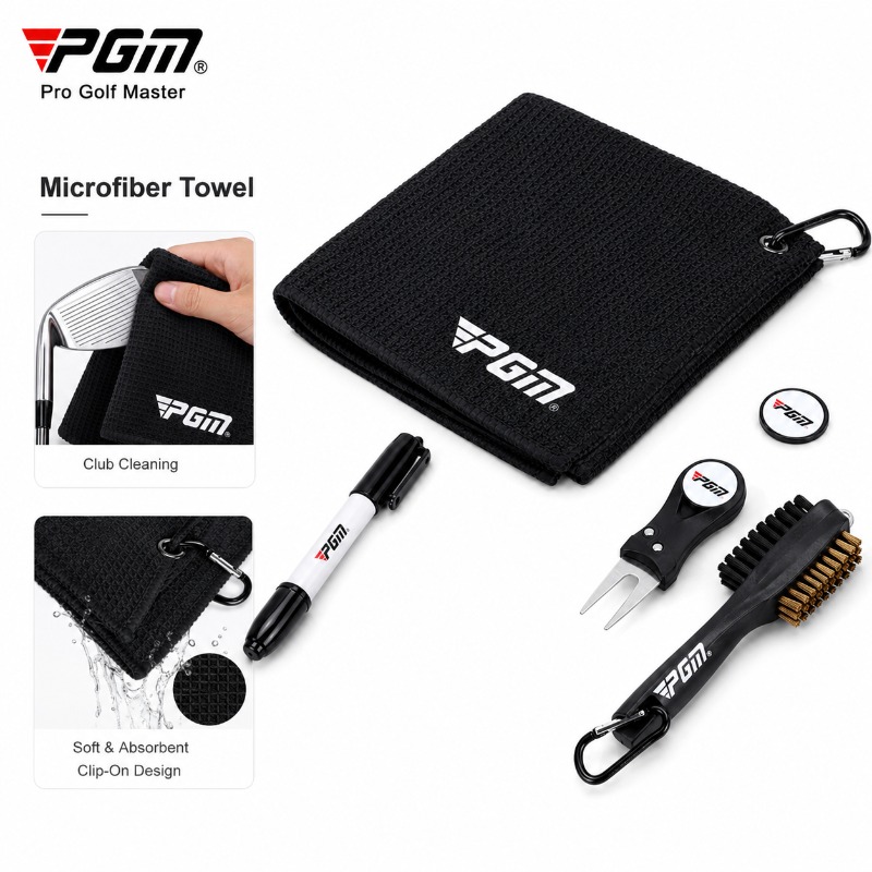 PGM 골프 클럽 청소 키트 마이크로 화이버 타월 그루 - Golf Towel 리뷰 및 가격