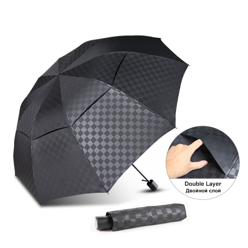 남녀공용 더블 레이어 다크 그리드 대형 우산, 비 우산 - Golf Umbrella Large 리뷰 및 가격