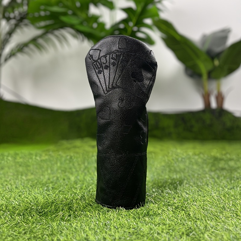 레트로 블랙 포커 골프 클럽 헤드 커버 - 두꺼운 충돌 - Golf Clubs 리뷰 및 가격
